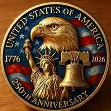 United States of America 250th Anniversary Commemorative Coin