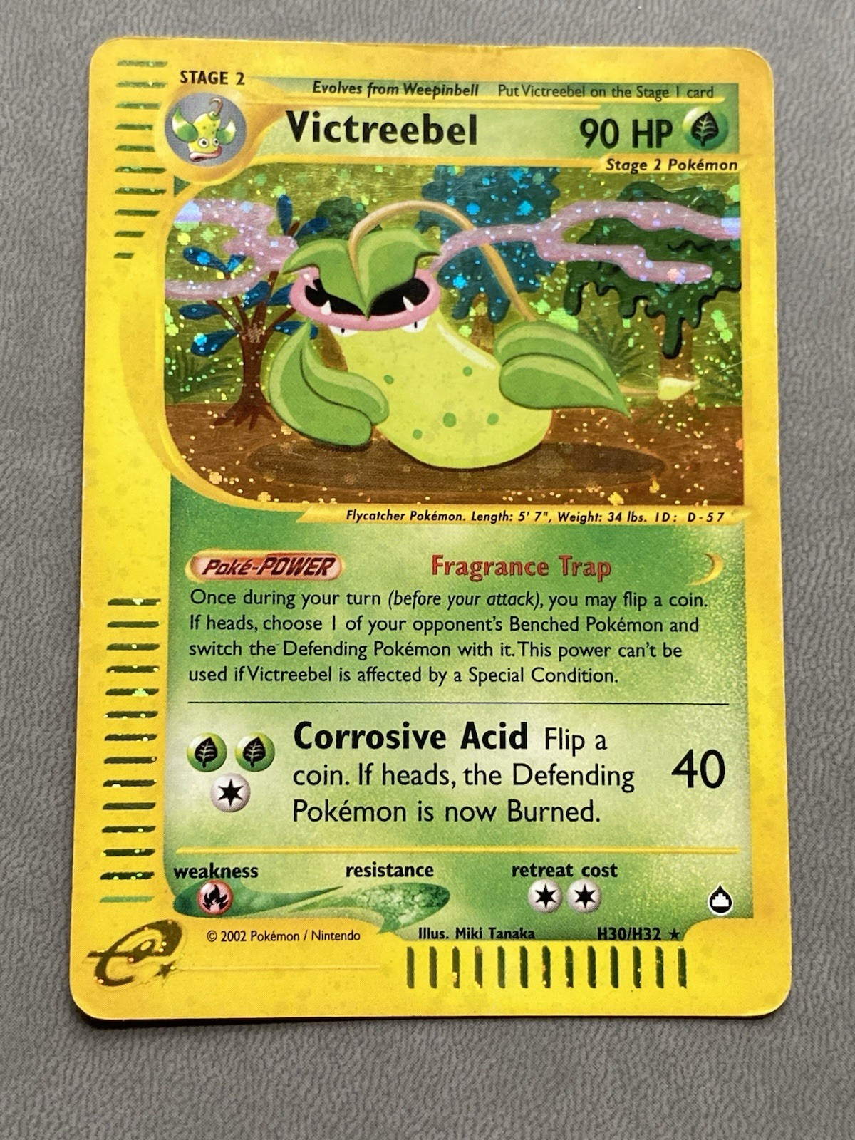 Victreebel H30/H32 Aquapolis Holo RARE eReader Vintage Pokémon TCG 2002