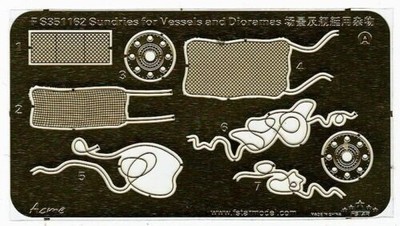 Five Star Model FS1162 Scale 1:350 Sundries for Vessels and Dioramas