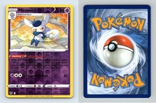 Meowstic #82/195 SWSH Silver Tempest Reverse Holo Uncommon Pokemon 2022 TCG Card