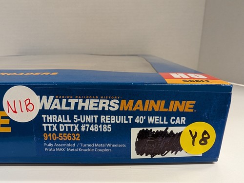 Coche de pozo reconstruido 40' escala HO WALTHERS MAINLINE THRALL 5 unidades TTX DTTX #748185 | Zustand: New