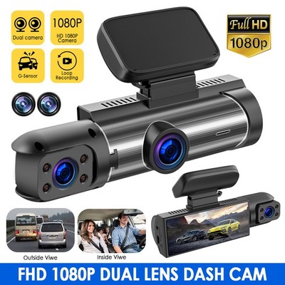HD Auto Dashcam Vorne Hinten Dual Dash Cam Kamera Auto Videorecorder 170 Grad