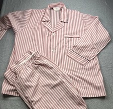 Vintage Johnny Carson Sleepwear Pajama Shirt And Pants Size XL Striped NWOT