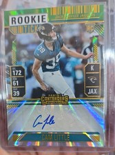 2024 Panini Contenders - Autograph Cam Little #296 Opening Kickoff Tick (AU, RC)
