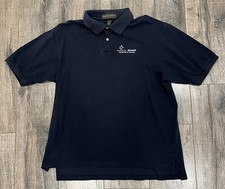 Vintage 90s Exodus Microsoft Partnering For Success Employee XL Black Polo Shirt