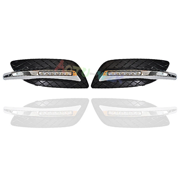 Upgrade LH&RH Fog Lamp DRL Day Running Light For Mercedes Benz Viano 2011-2014 - Image 2 of 4