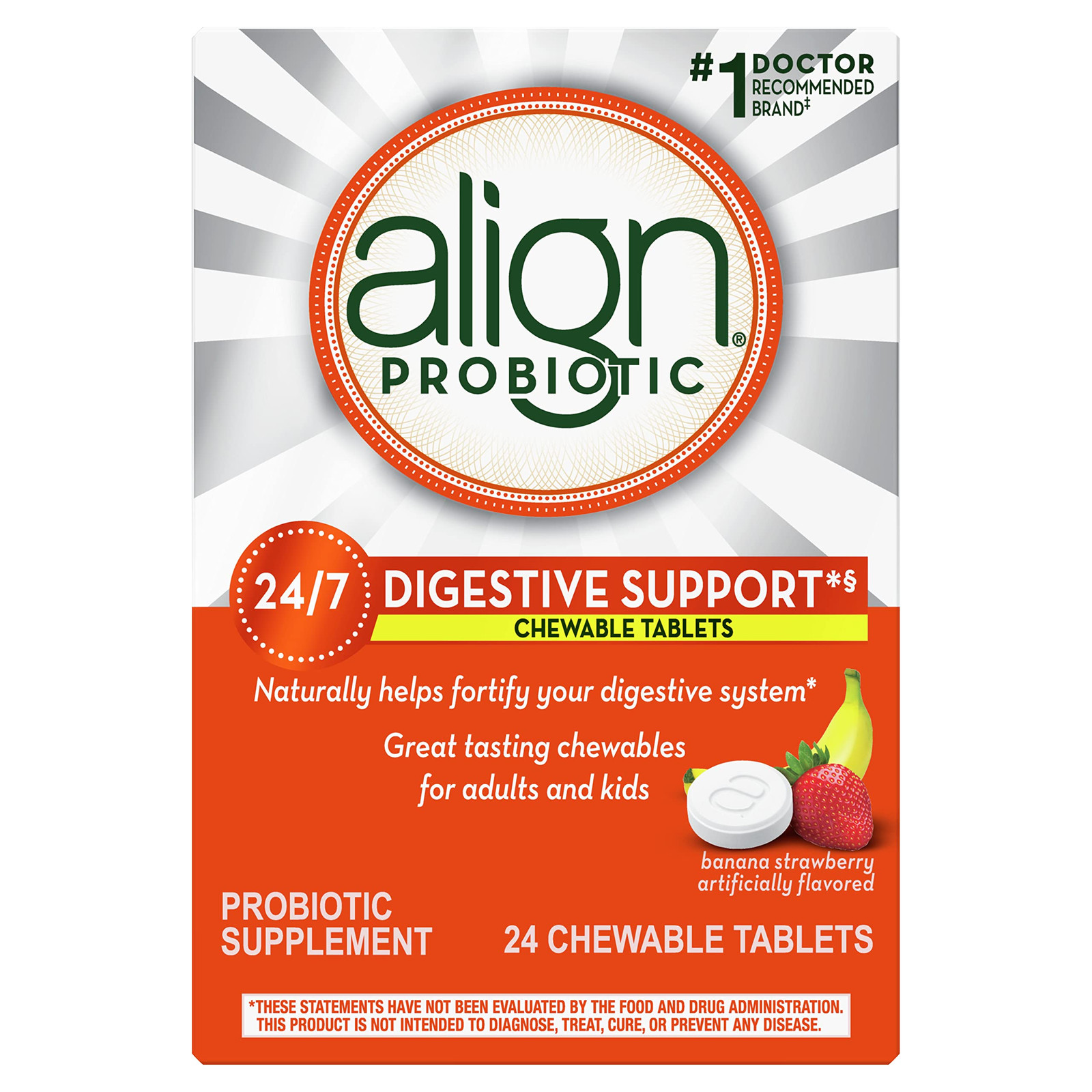 Probiotic, Chewable Probiotic for Women and Men, Fortify Your Digestive Syste...