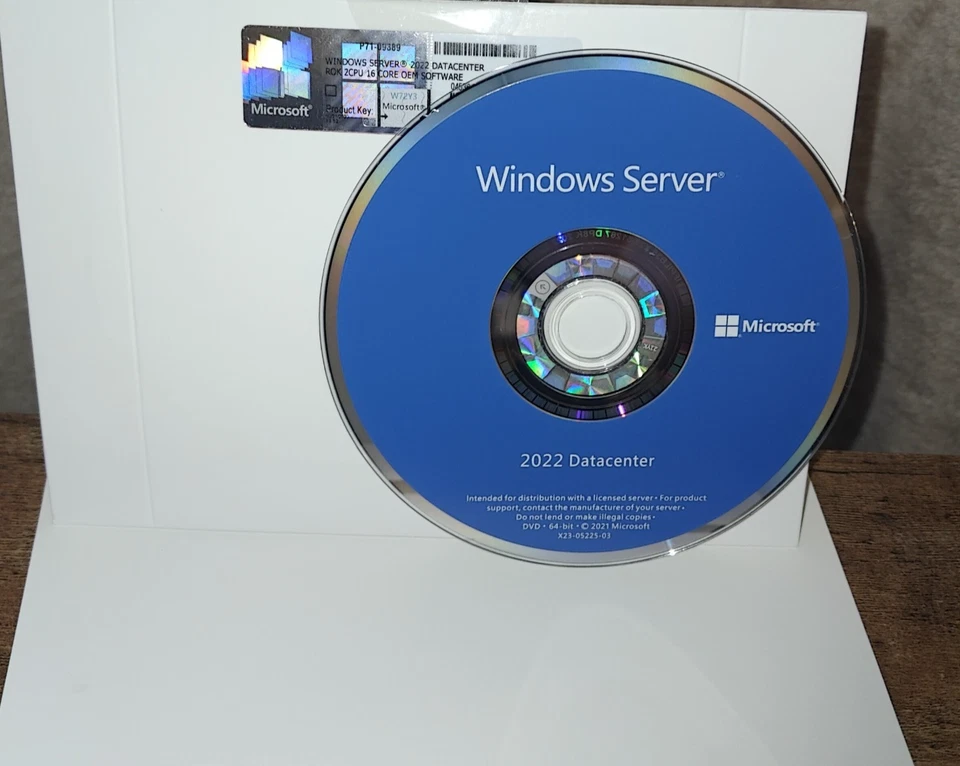 Microsoft Windows Server 2022 Datacenter - 2CPU x 16 Core License - OEM Official - Image 3 of 3