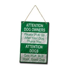 Attention Dog Owners Please Pick Up After Your Pet Metal Sign No Dog M T19