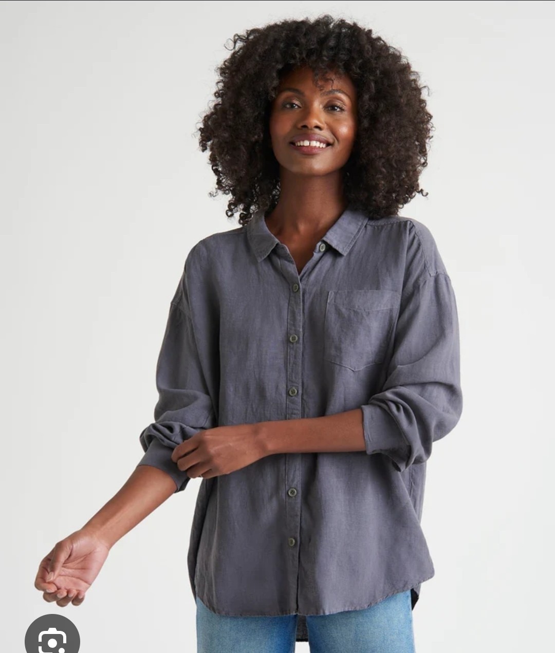 Splendid Bailey Button Down Linen Long Sleeve Shi… - image 2