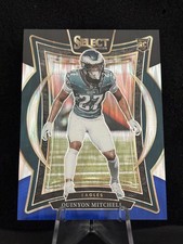 2024 Panini Select - Concourse Quinyon Mitchell #55 Black & Blue Shock Prizm