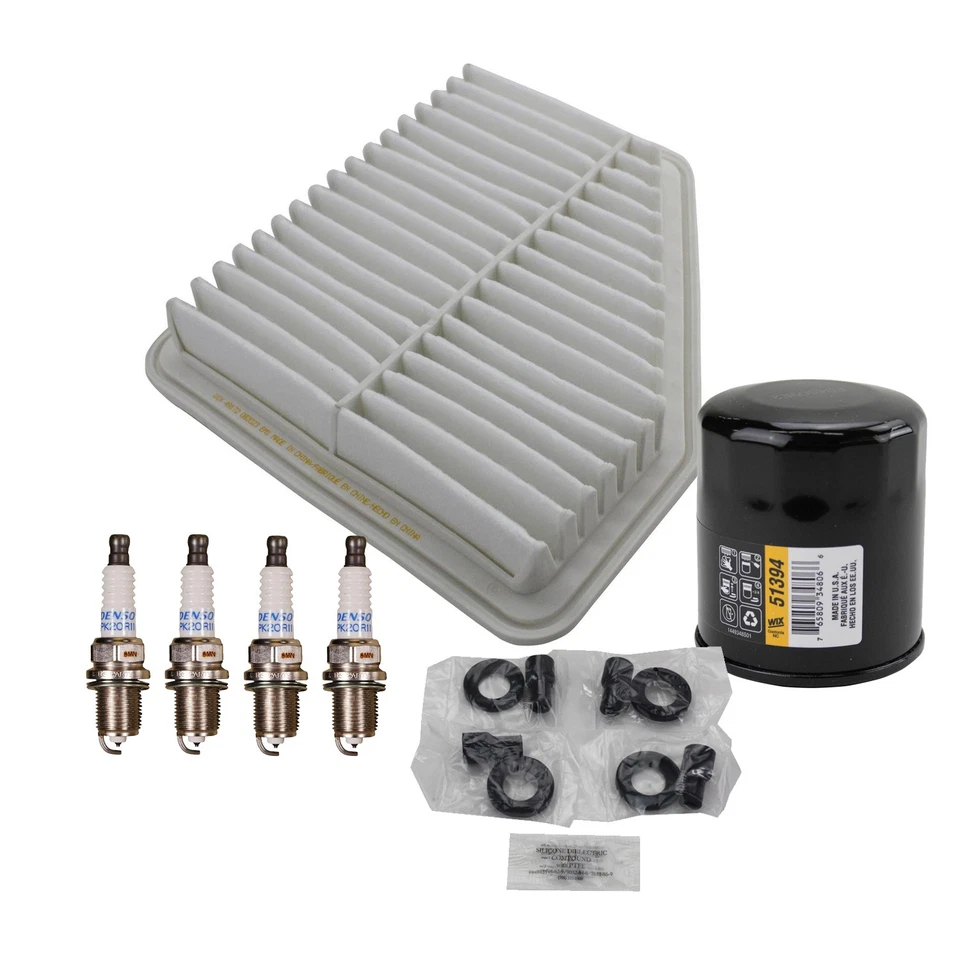 Kit de afinación Wix Denso 4 bujías y kit de botas de bobina para Pontiac Vibe 2.4 L4 LAX Foto 2 de 2