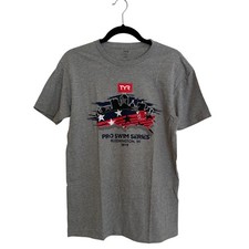 TYR Pro Swim Series 2019 Bloomington IN Heather Grey T-Shirt Small NWT