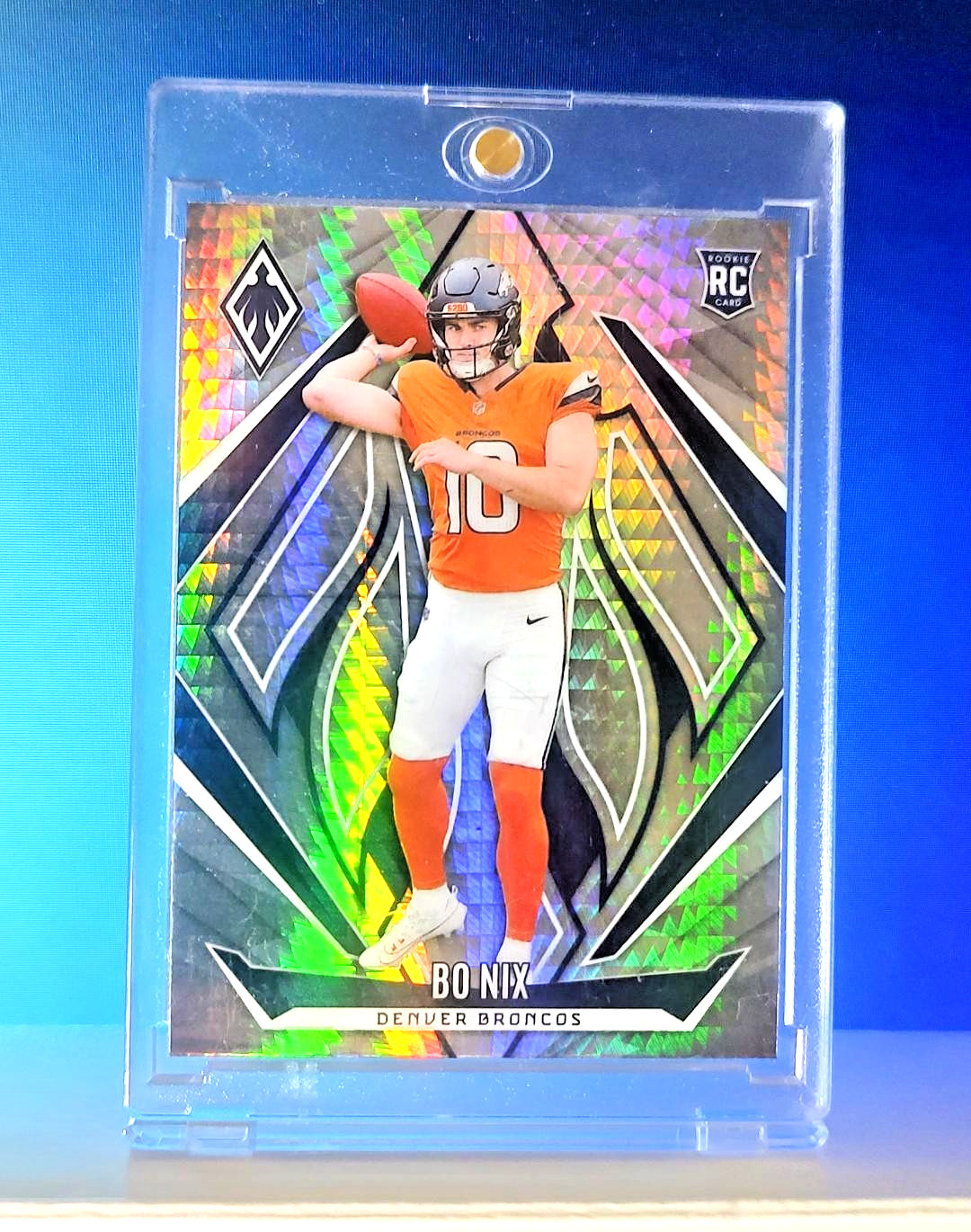 2024 Panini Phoenix - Rookie Bo Nix #159 Silver Hyper SP (RC) Denver Broncos