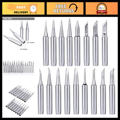17Pcs Soldering Iron Tips Kit - 900M Replacement Tips for Solder Stations & Weld
