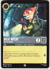 Nick Wilde Sly Fox Sleuth 178/204 Whispers in the Well Disney Lorcana