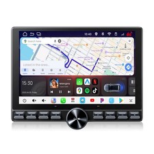 Android 15 10.1"" QLED 4 64GB 2 DIN Car Stereo Radio CarPlay GPS Navi Bluetooth