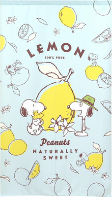 Noren Workshop Noren Snoopy PEANUTS Lemon Width 85 x Length 150cm