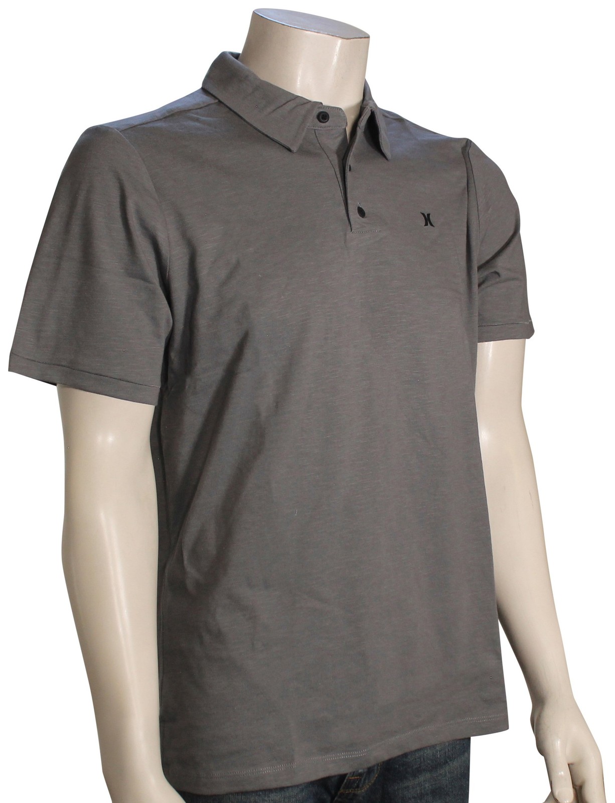 Поло Hurley H2O-Dri Ace Slub Polo - Каменно-серое - Новинка 7990₽