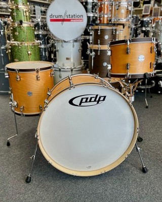 DW PDP Concept Classic Wood Hoop Shellset ''Natural / Walnut Hoops'' 26,13,16''