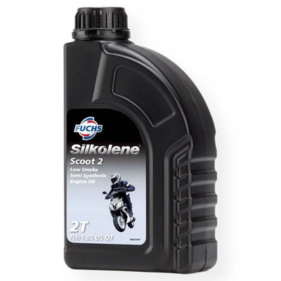 Silkolene Scoot 2 Super Semi-Synthetic Low Smoke 2 Takt Roller Motoröl 1L