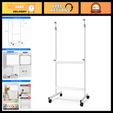 Height Adjustable Mobile Whiteboard Stand with Wheels - No Drill Dry Erase Easel