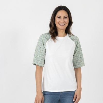 Shirt weiß 48/50 Damen TRENDS by J. L. Shirt in Bouclé offwhite UVP:49,99  F160