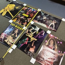 Van Halen 6 Poster Lot NM Original Owner Eddie VH ALL $500 Best Offer