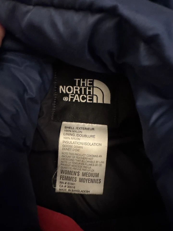 Chaqueta De Colección TNF The North Face Nuptse 700 Plumón De Ganso Para Mujer Mediana Rara Y2K Foto 4 de 4
