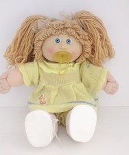 Vintage 1985 Cabbage Patch Kids Doll Pacifier 4 Head Mold Ic1 Taiwan Blonde Vintage 1985 Cabbage Patch Kids Doll Pacifier 4 Head Mold Ic1 Taiwan Blonde