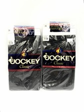 2 Vtg Jockey Classic Full Rise Brief Y2K Y-Front Fly NEW NOS Men s 36 Black