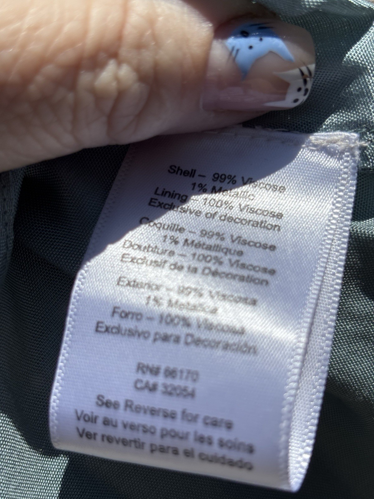 Plus Size 24W Multi Colored Full Length Skirt Ful… - image 9