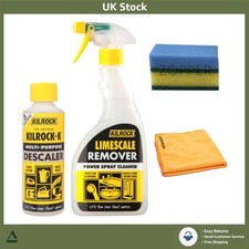 Powerful Limescale Descaler & Remover Kit - 2x 500ml Spray, Cloth, 2 Sponges 26.99 per litre