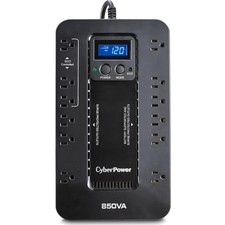 Energy-Efficient 850VA Battery Backup UPS with Surge Protection for Home Office