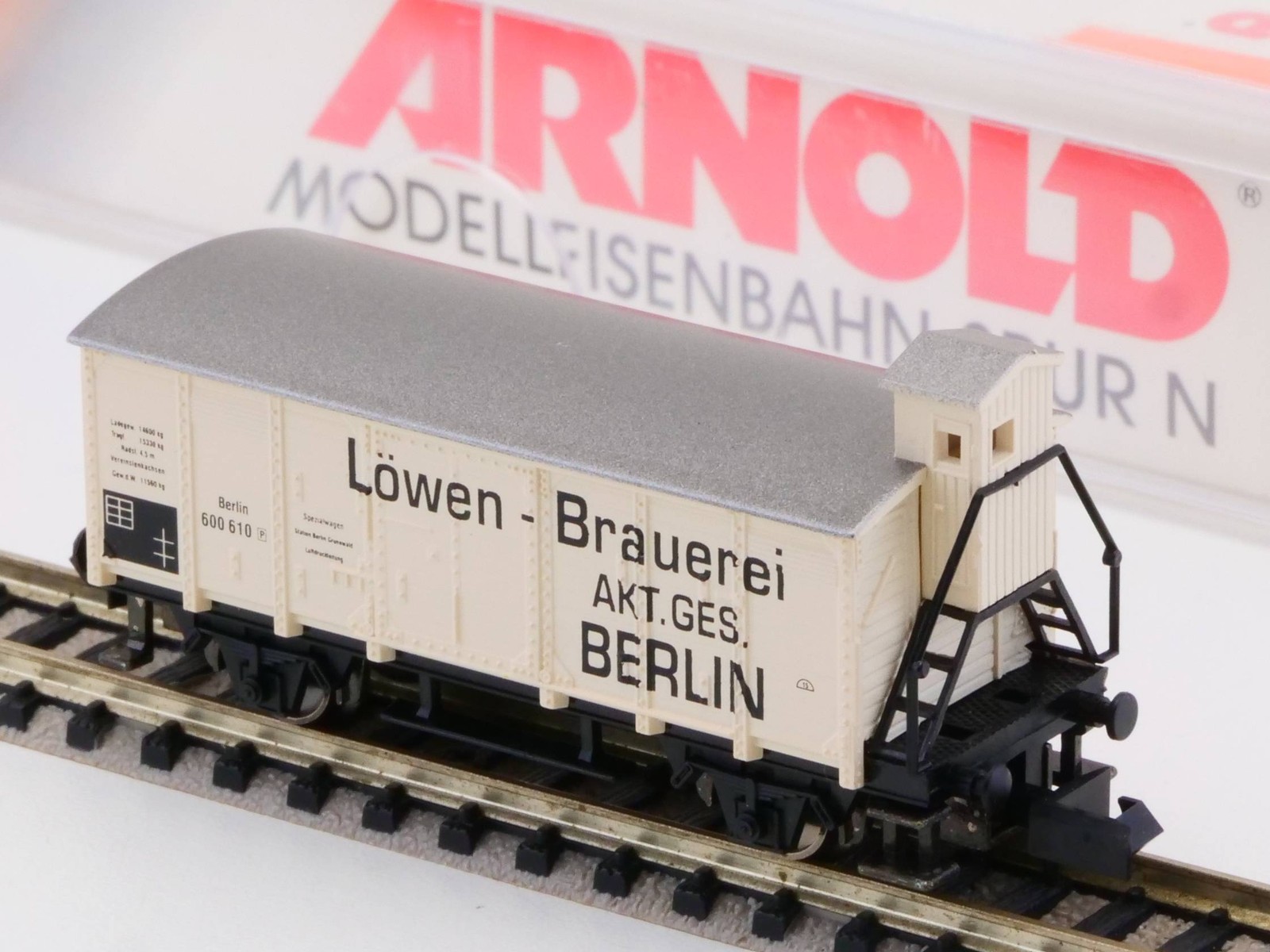 Arnold 4129 Beer Wagon Löwen-Brauerei Berlin Scale N Mint! OVP 1706-03-89