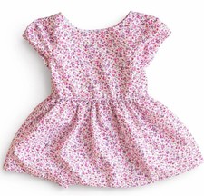 Ralph Lauren Girls Pink Floral Cotton Dress 6M Spring Summer Cottage