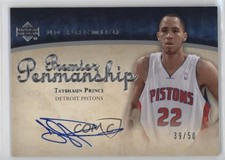 2007-08 UD Premier Premier Penmanship 39/50 Tayshaun Prince #PEN-TP Auto 2s2