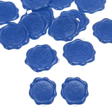 Wax Seal Stickers 12 Pcs Embossed Self Adhesive for You Sticker, Dark Blue