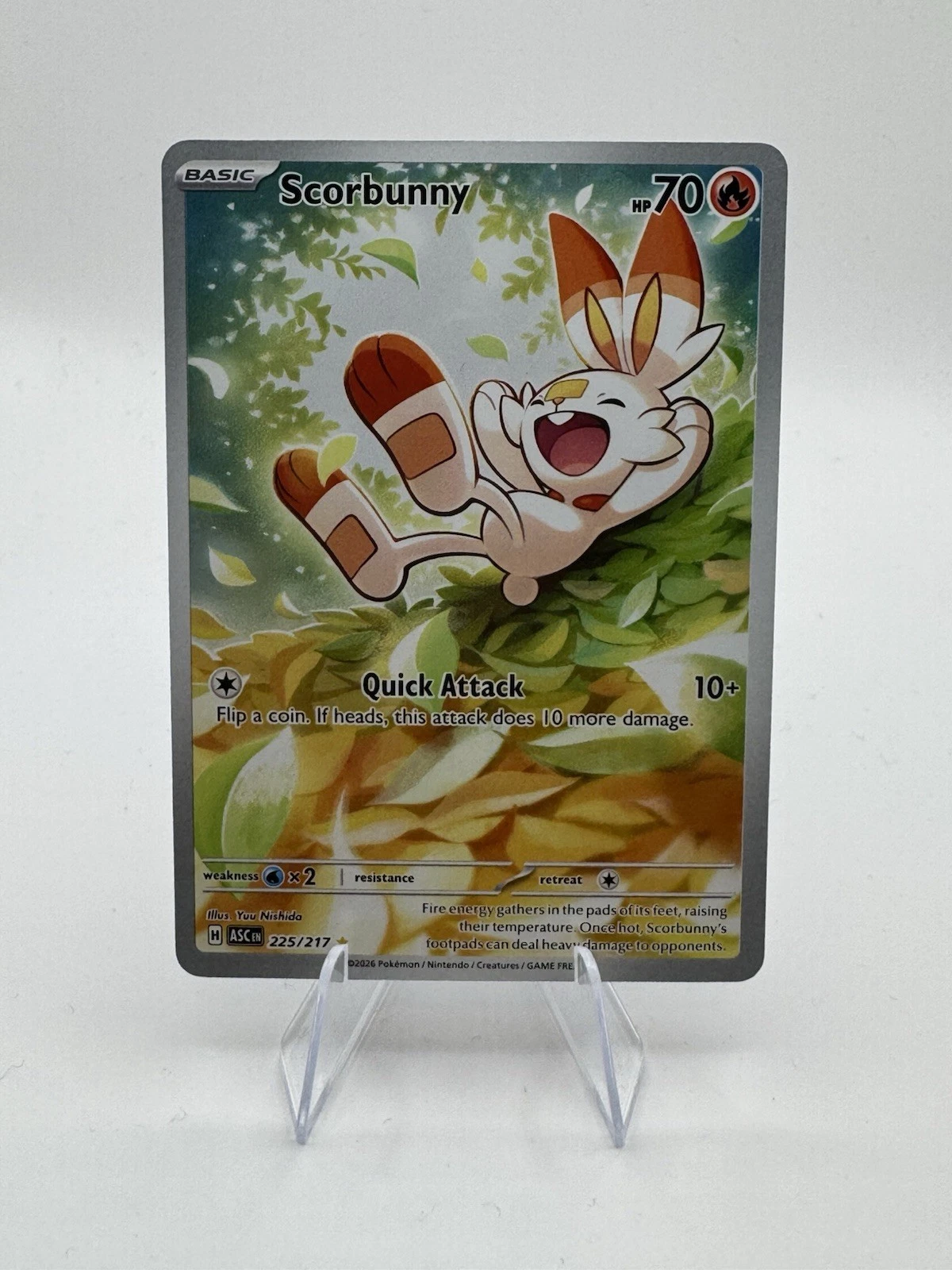 Pokémon TCG Scorbunny 225/217 Ascended Heroes Illustration Rare