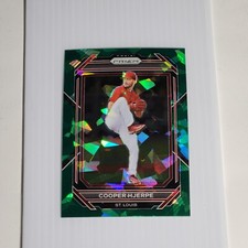 2023 Panini Prizm - Cooper Hjerpe #134 Green Ice Prizm (RC)