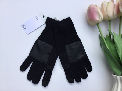 Nordstrom Rack 100% CASHMERE gloves color BLACK one size new Christmas Gift