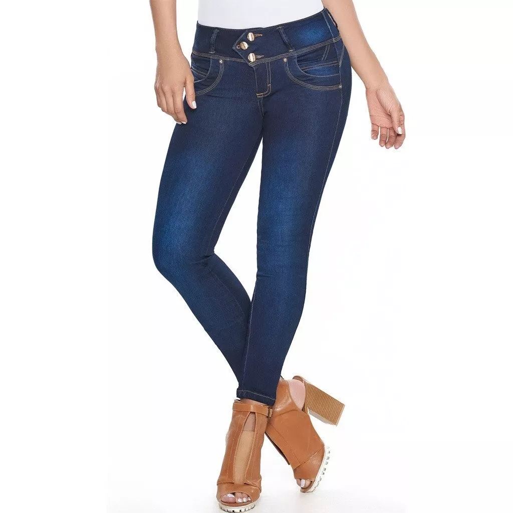 Pantalones Colombianos de Mujer Levanta Cola Pompis Push Up Jeans