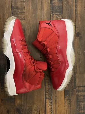 Nike Air Jordan 11 Retro Win Like 96 Sneaker Shoes Size 10 Red