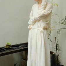 Women Summer Cotton Linen Luxury High-end New Chinese Dress Sun Protection Shirt