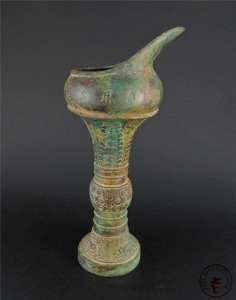 Very Large Old Chinese Bronze Made Ritual Vessel Statue Pot Collectibles