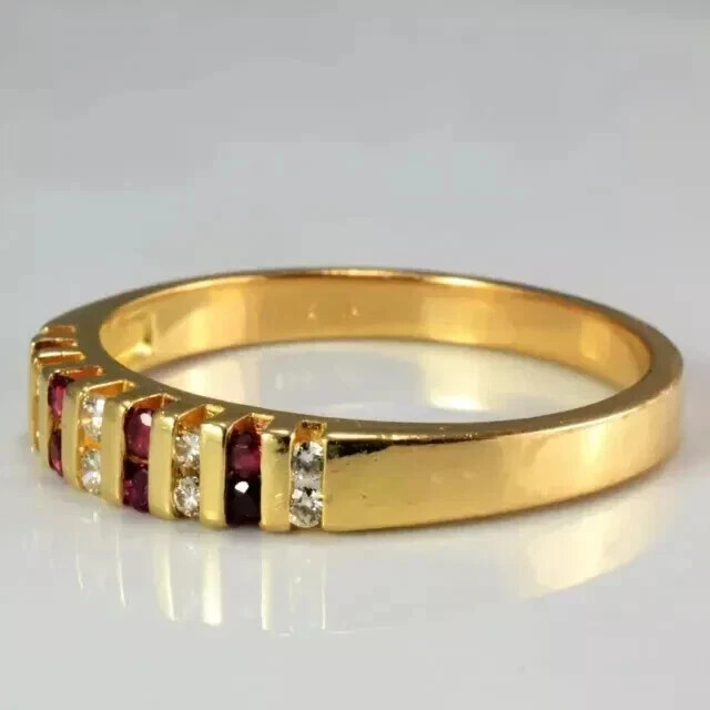 2Ct Round Cut Lab-Created Red Ruby Half Wedding B… - image 2