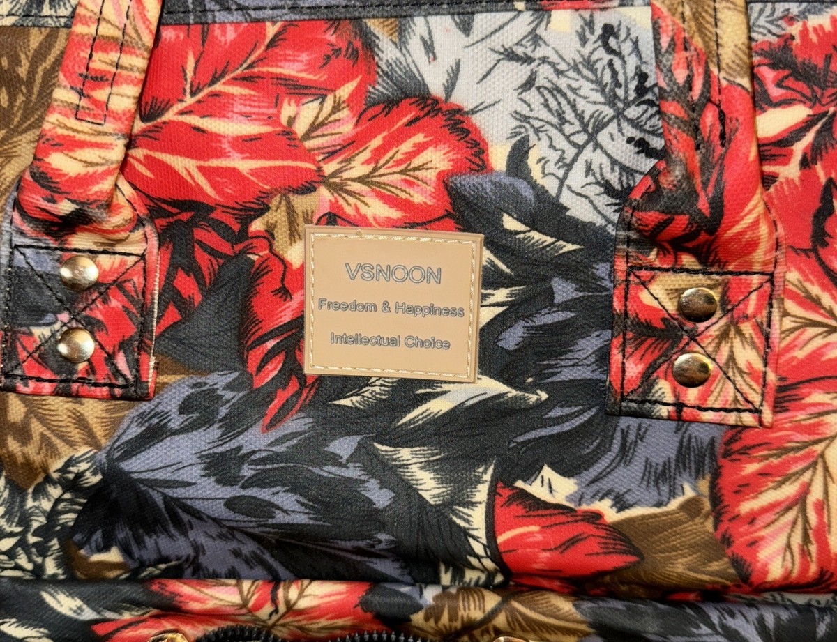 VSNoon Floral Black & Pink Computer Backpack Tote VSNOON Stylish Laptop Backpack 15.6 Inch Wide Open Water  main image 3