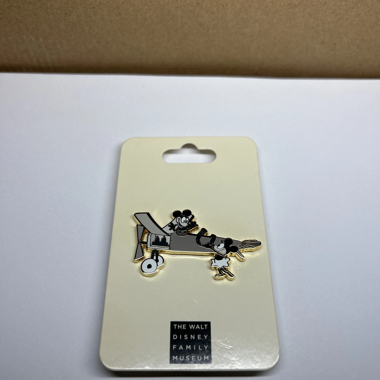 WDFM Walt Disney Family Museum Plane Crazy Mickey Minnie Mouse Disney Pin (B)