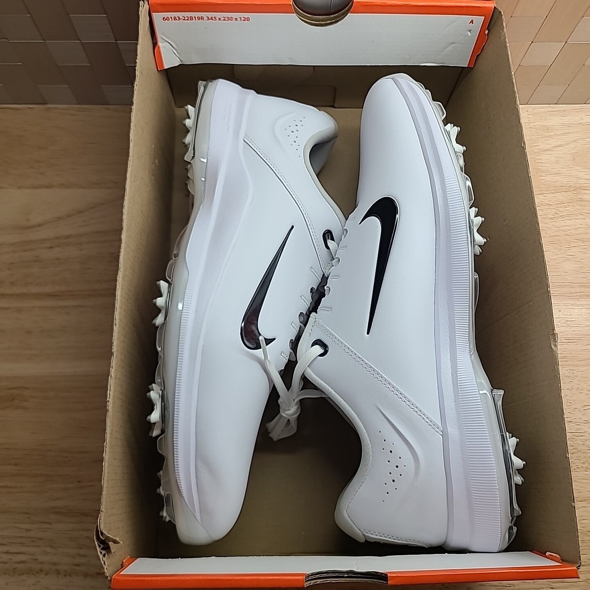 Nike Men Air Zoom TW20 Tiger Woods Golf Shoe White Black Gym Nike Men Air Zoom TW20 Tiger Woods Golf Shoe White Black Gym