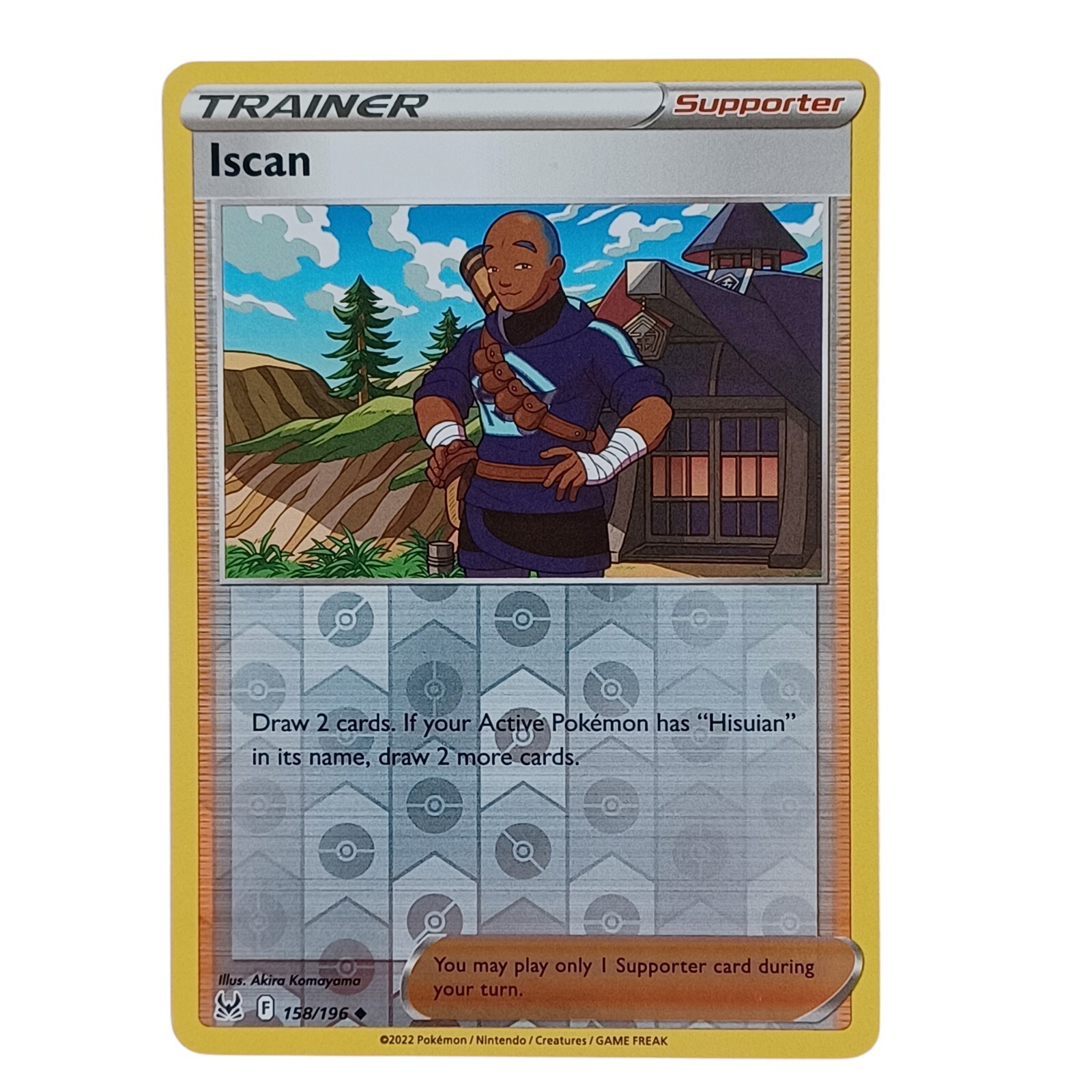 Reverse Holo Iscan 158/196 Uncommon Lost Origin Pokemon TCG